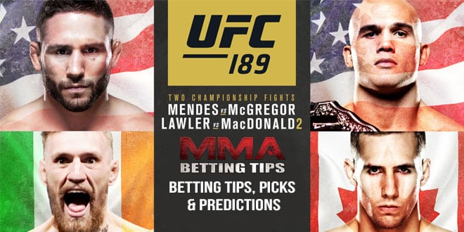 Prop bets for UFC 189 – McGregor vs Mendes